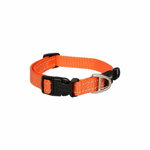 Rogz Utility Halsband Dokuma Köpek Boyun Tasması Turuncu Large 2x34-56 Cm