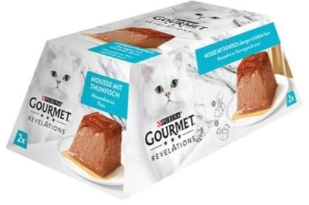 Gourmet Gold Revelations Ton Balıklı Ezme Yetişkin Kedi Konservesi 2 X 57 gr