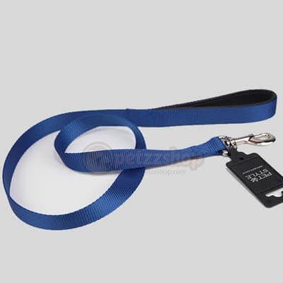 Pet Style Yumuşak Doku Köpek Gezdirme Tasması 2,5x125 Cm Mavi