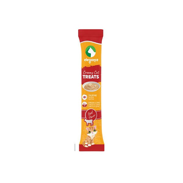 Elegance Creamy Treats Biftekli Sıvı Kedi Ödülü 15 Gr 4 Adet
