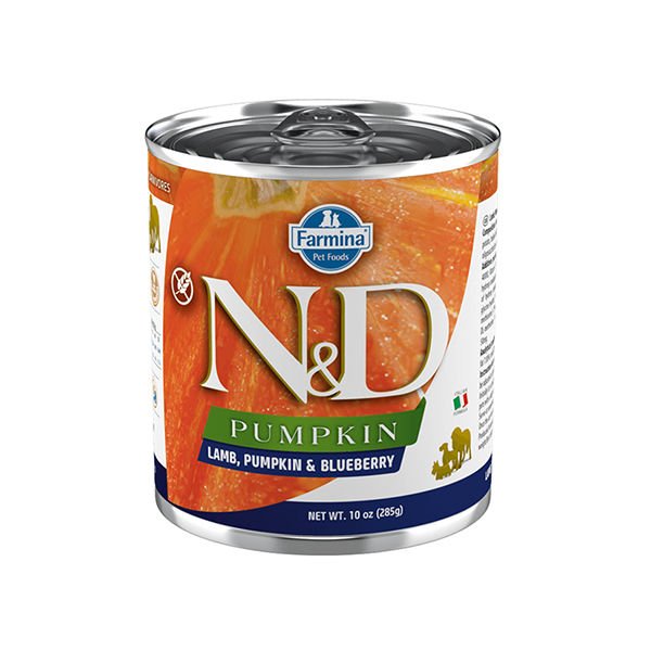 N&D Pumpkin Kuzu Etli ve Yaban Mersinli Konserve Yaş Köpek Maması 285 Gr