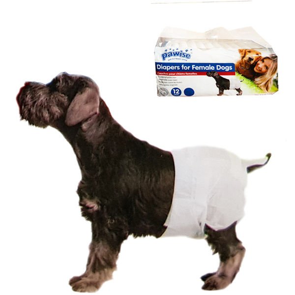 Pawise Köpek Alt Bağlama Bezi Small Beyaz 12 Adet