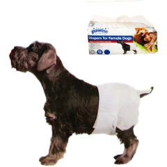 Pawise Köpek Alt Bağlama Bezi Small Beyaz 12 Adet