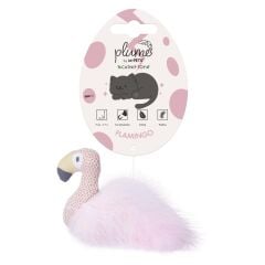 M-Pets Plume Flamingo Catnipli Kedi Oyuncağı 7x8x3 Cm Pembe
