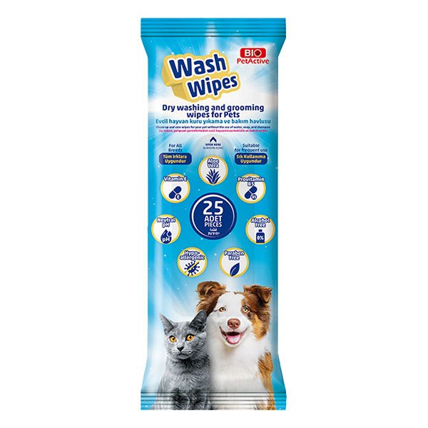 Bio Pet Active Kuru Silme Kedi ve Köpek Bakım Kesesi 25 Adet