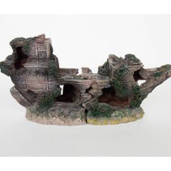 Dophin King Akvaryum Aksesuarı Kırık Gemi 25.5x8x12.5 Cm
