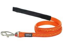 Reddingo Bedrock Desenli Turuncu Uzatma Köpek Tasması 15 Mm