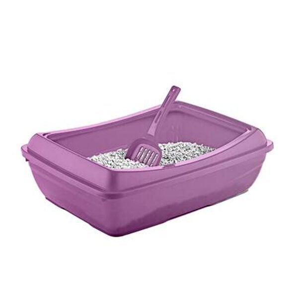 Brezza Açık Kedi Tuvaleti Mor 49x37.5x15 Cm