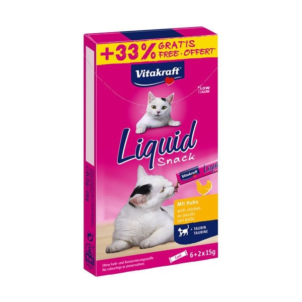 Vitakraft Taurine Tavuklu Sıvı Kedi Ödül Maması 90 Gr