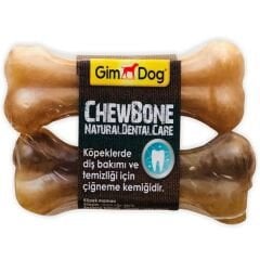 Gimdog Mordimi Ağız ve Diş Sağlığı için Naturel Köpek Çiğneme Kemiği 2 Adet 70 Gr