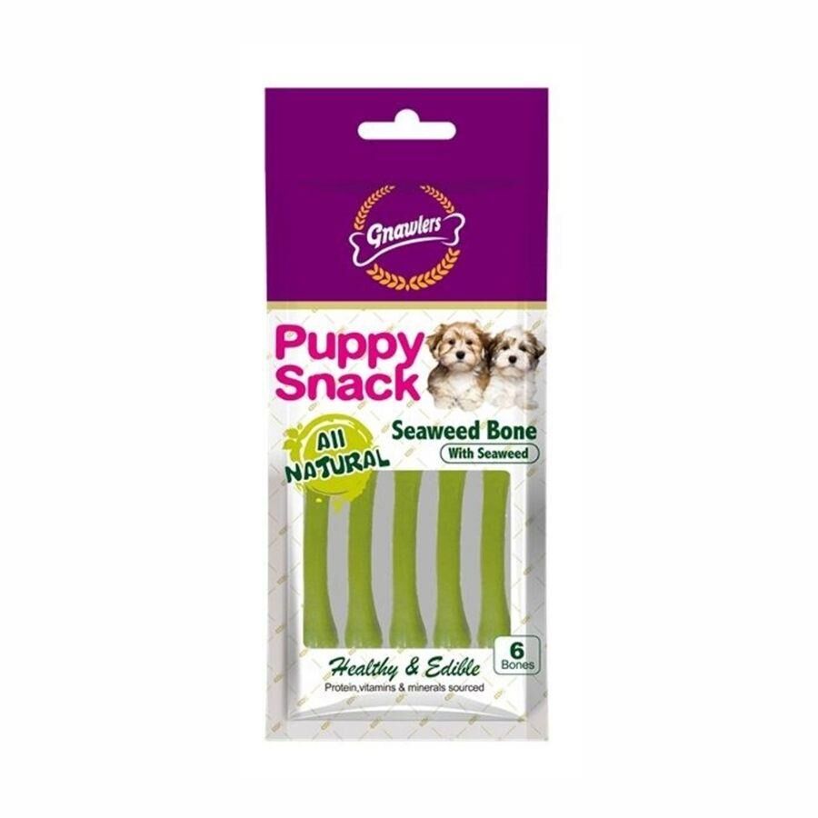 Gnawlers Seaweed Bone Deniz Yosunlu Yavru Köpek Ödül Kemiği 6'lı 40 gr