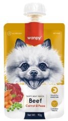 Wanpy Taze Sığır Etli ve Havuçlu Köpek Et Ezmesi 90 gr