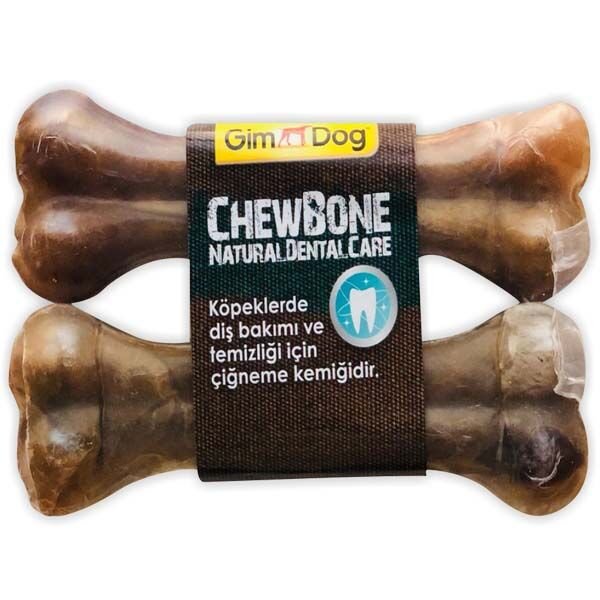 Gimdog Mordimi Ağız ve Diş Sağlığı için Naturel Köpek Çiğneme Kemiği 2 Adet 120 Gr