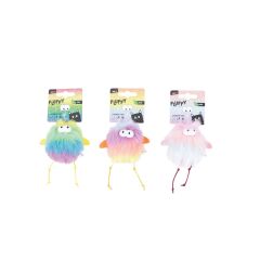 M-Pets Fluffy Catnipli Tüylü Kedi Oyuncağı 10x7x5.5 Cm Karışık Renkli