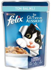 Felix Ton Balıklı Yetişkin Konserve Kedi Maması 100 Gr