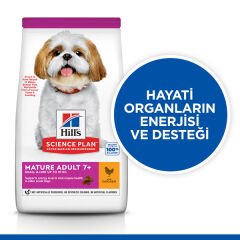 Hills Mature 7+ Tavuklu Mini Irk Yaşlı Köpek Maması 1.5 Kg