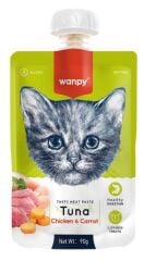 Wanpy Taze Ton Balıklı ve Tavuklu Kedi Et Ezmesi 90 gr