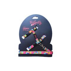 Tailpetz Harness Ayarlanabilir Kedi Göğüs ve Gezdirme Tasması Spirit 22-30 Cm