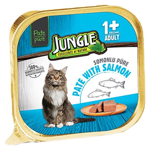 Jungle Balıklı Pate Yetişkin Konserve Kedi Maması 1 Adet 100 Gr
