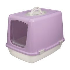Joypet Üstü Açılabilir Kapalı Kedi Tuvaleti Lila Small 50x38x50 Cm