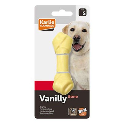 Flamingo Plastik Vanilya Kemik Köpek Oyuncağı 10 cm