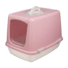 Joypet Üstü Açılabilir Kapalı Kedi Tuvaleti Pembe Small 50x38x50 Cm
