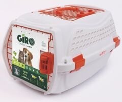 M-Pets Eco Giro Carrier Kedi ve Küçük Irk Köpek Taşıma Çantası 51.6x32.7x29.6 Cm Beyaz/Turuncu Medium