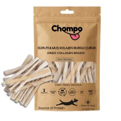 Chompo Kurutulmuş Kolajen Burgu Çubukları Köpek Ödül Maması 100 Gr