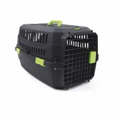 M-Pets Eco Viaggio Carrier Lata Kedi ve Küçük Irk Köpek Taşıma Çantası 48.3x32x25.4 Cm Siyah Xsmall