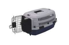 M-Pets Viaggio Carrier Iata Kedi ve Küçük Irk Köpek Taşıma Çantası 48.3x32x25.4 Cm Gri/Lacivert Xsmall