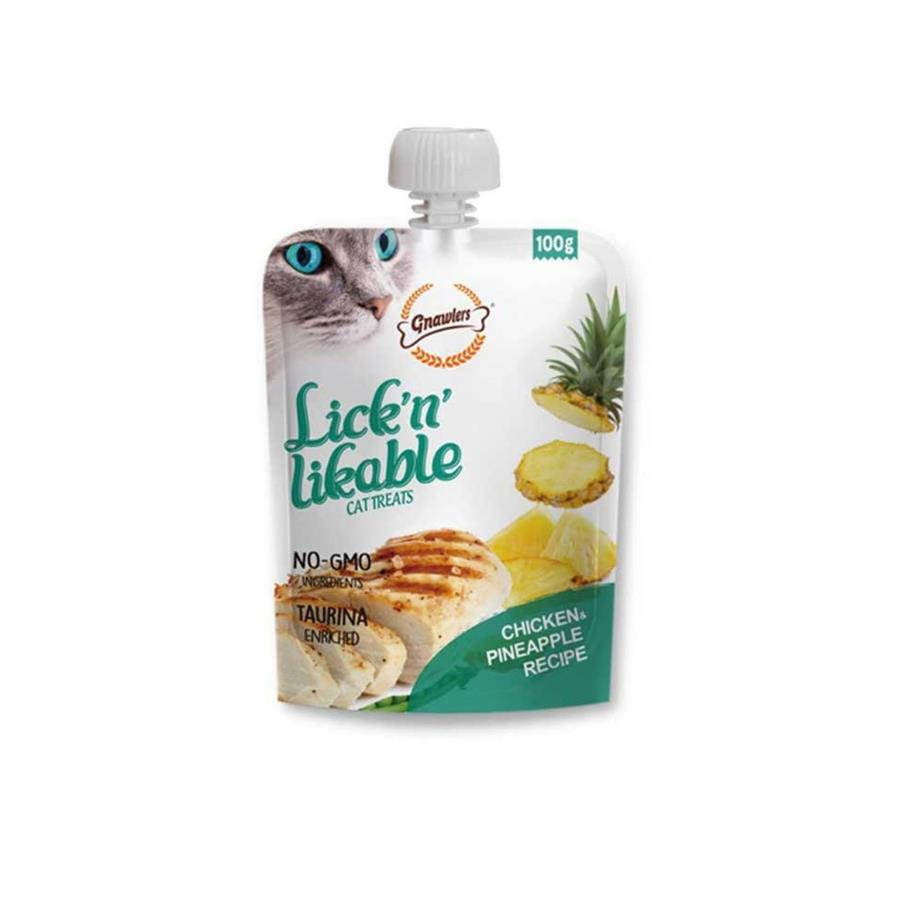 Gnawlers Tavuk ve Ananaslı Krema Kedi Ödül Maması 100gr
