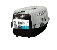 M-Pets Transit Carrier Lata Kedi ve Küçük Irk Köpek Taşıma Çantası 48.3x32x25.4 Cm Gri/Siyah Xsmall