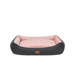 Peggy Lola Köpek Yatağı Antrasit Pembe Xlarge 100x80x30 Cm