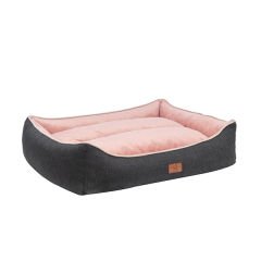 Peggy Lola Köpek Yatağı Antrasit Pembe Xlarge 100x80x30 Cm