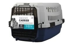 M-Pets Viaggio Carrier Iata Kedi ve Küçük Irk Köpek Taşıma Çantası 58.4x38.7x33 Cm Gri/Lacivert Small