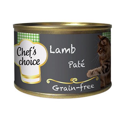 Chefs Choice Kıyılmış Kuzu Etli Konserve Kedi Maması 80 Gr