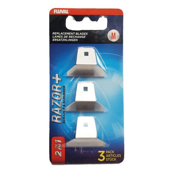 Fluval Razor Akvaryum Cam Temizleyici Yedek Bıçak Medium 3 Adet