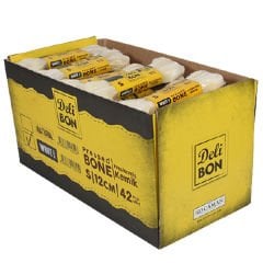 Delibon Box Beyaz Press Köpek Kemik Ödülü Kutu 12 Cm 42 Adet
