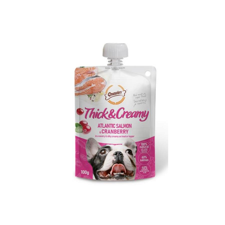Gnawlers Atlantik Somonlu ve Kızılcıklı Krema Köpek Ödül Maması 100gr