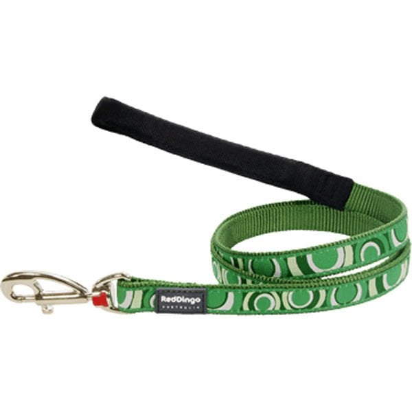 Red Dingo Circadelic Desenli Köpek Uzatma Tasması Yeşil 15 Mm
