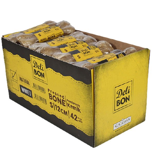 Delibon Box Natural Press Köpek Kemik Ödülü Kutu 12 Cm 42 Adet