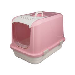 Joypet Üstü Açılabilir Kapalı Kedi Tuvaleti Pembe Large 50x45x65 Cm