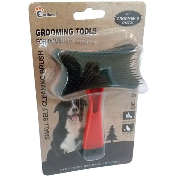 Eastland Fırça Kendini Temizleyen Kedi ve Köpek Tarağı Kırmızı 13 Cm