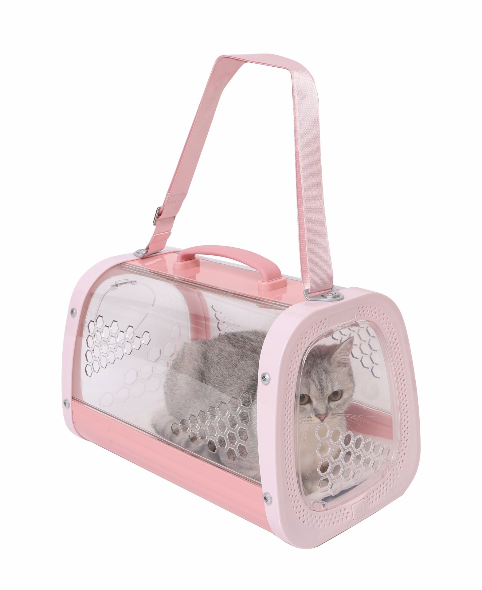 M-Pets Honey Kedi ve Küçük Irk Köpekler için Taşıma Çantası 59.1x38.1x35.4 Cm Pembe
