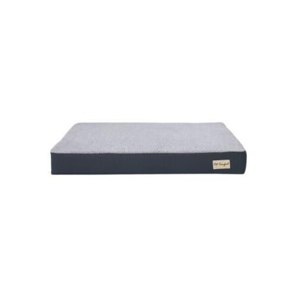 Pet Comfort Lima Ortopedik Peluş Kedi ve Köpek Yatağı Gri Medium 90x60x12 Cm