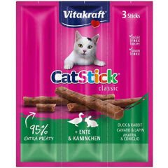 Vitakraft Cat Stick Tavşanlı ve Ördekli Kedi Ödül Maması 3x18 Gr
