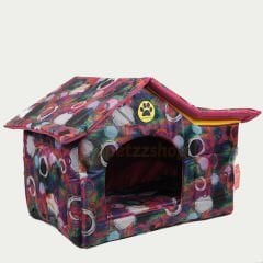 Lavista Çatılı Kedi Ve Köpek Evi Gökkuşagı