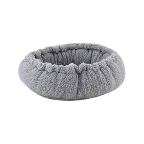 Pet Comfort Sunflower Çift Taraflı Peluş Kedi ve Köpek Yatağı Koyu Gri 60 Cm