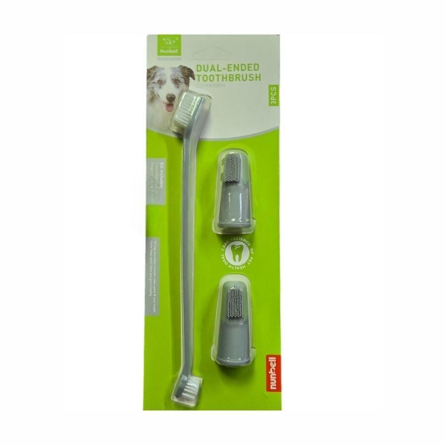 Nunbell Dental Care 3'lü Köpek Diş Temizleme Fırçası
