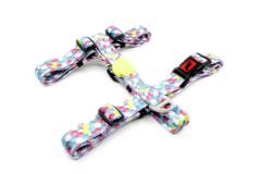 Tailpetz Cube Desenli Köpek Göğüs Tasması Xsmall 19-33x22-37 Cm